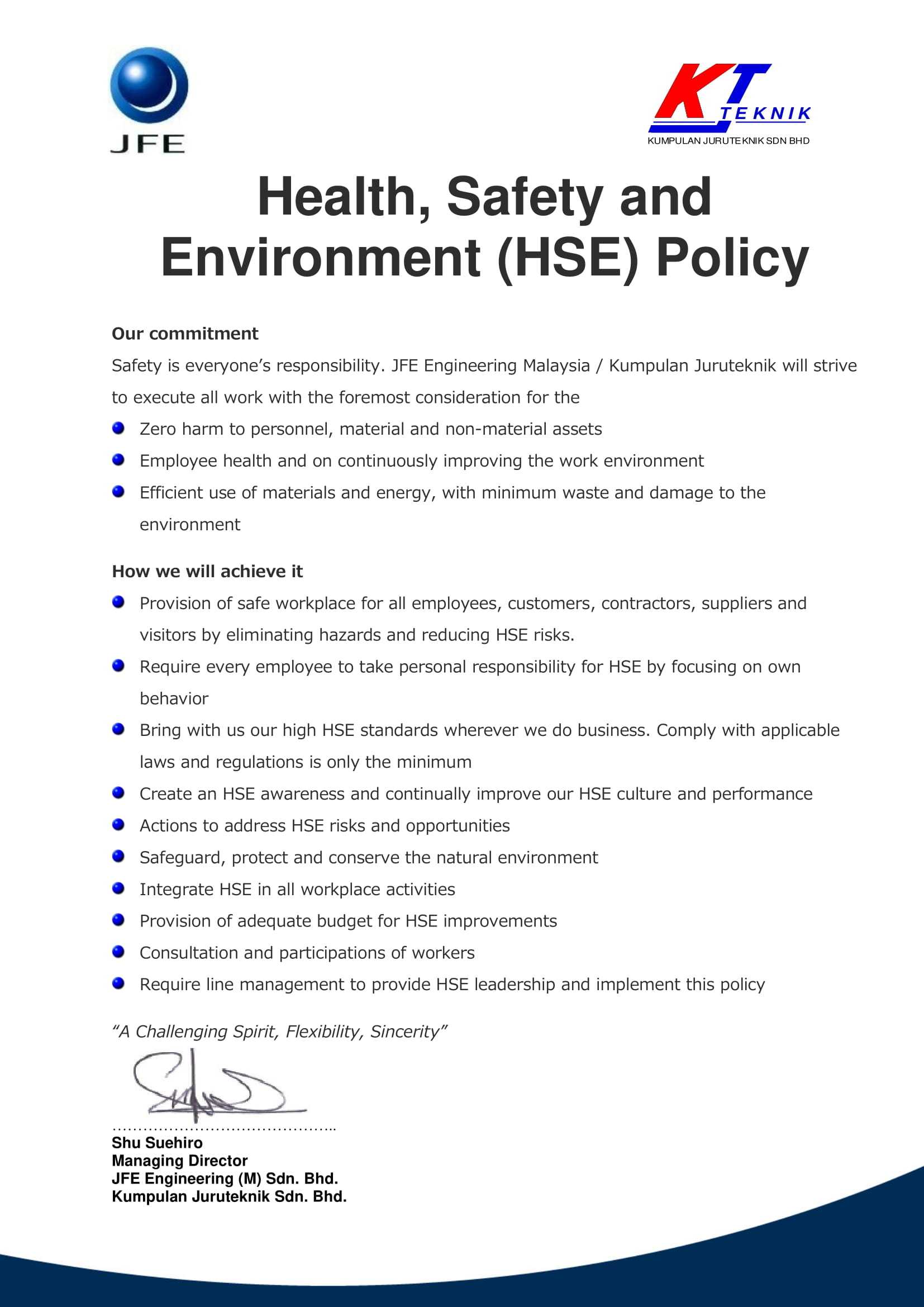 HSE Policy